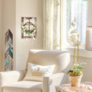 Set of 2 Rustic Wood Window Frame Wall Décor