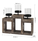 Decorative Candle Holder Display Stand with 3 Glass Votive Cups