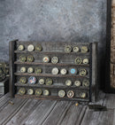 5 Tier Rustic Wood Wall Mount Challenge Coin Display Rack