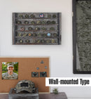 5 Tier Rustic Wood Wall Mount Challenge Coin Display Rack