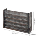 5 Tier Rustic Wood Wall Mount Challenge Coin Display Rack