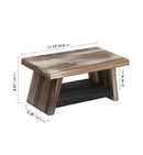 2 Tier Wooden Pedestal Platter Display Stand