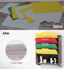 Wall Document File Organizer with 5 Comparments