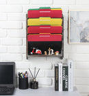 Wall Document File Organizer with 5 Comparments