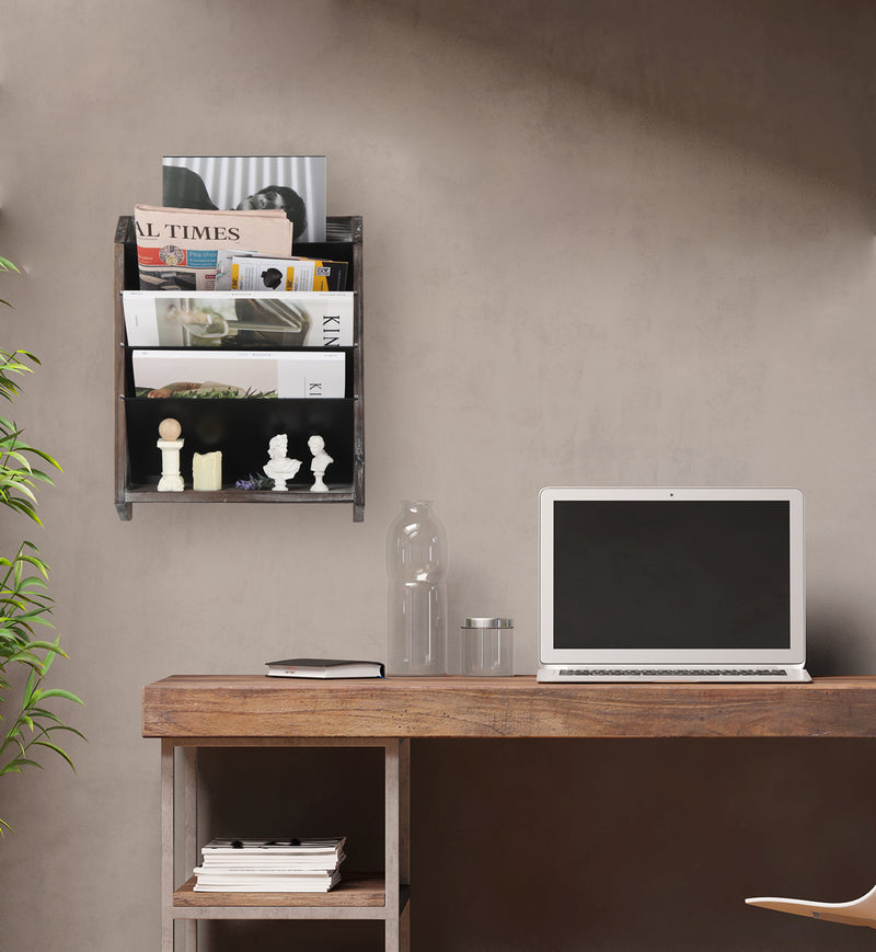 Wall Document File Organizer with 5 Comparments