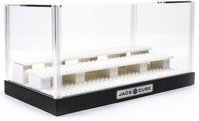 Acrylic Minifigure Display Case with Brick Building Stairs