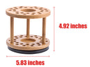 360 Rotating Bamboo Paint Brush Holder with 27 Holes